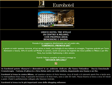 Tablet Screenshot of eurohotelmilano.it